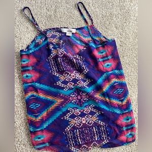 Print spaghetti strap top